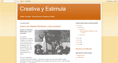 Desktop Screenshot of creativayestimula.com