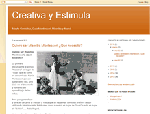 Tablet Screenshot of creativayestimula.com